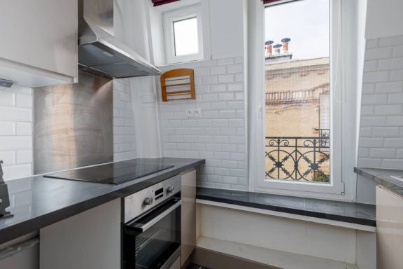 Vue sur cuisinière